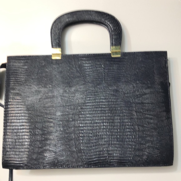 🦋Vintage Navy Office Tote Bag - Picture 6 of 13